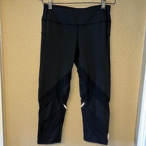Zella Running Capri pants w/ Reflective Details NWOT